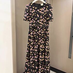 Floral Black Maxi Dress